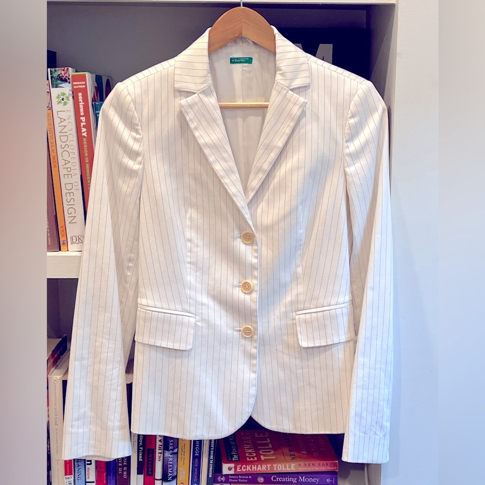 Women's Pinstripe Striped Blazer